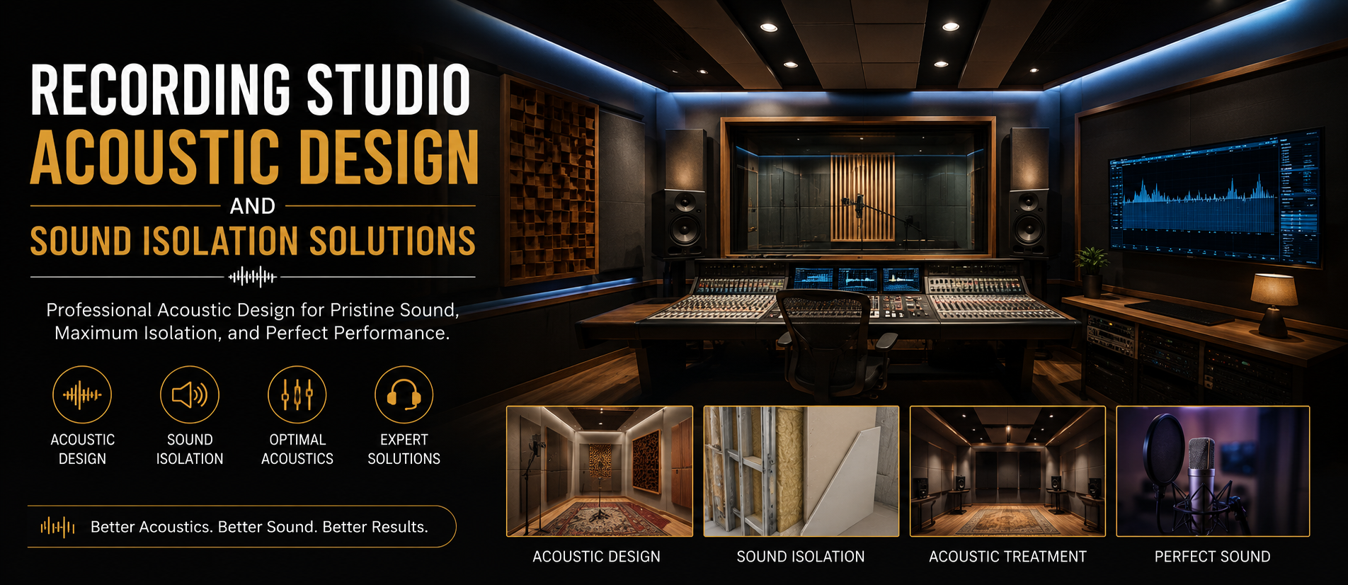 Recording Studio Acoustic Design and Sound Isolation Solutions