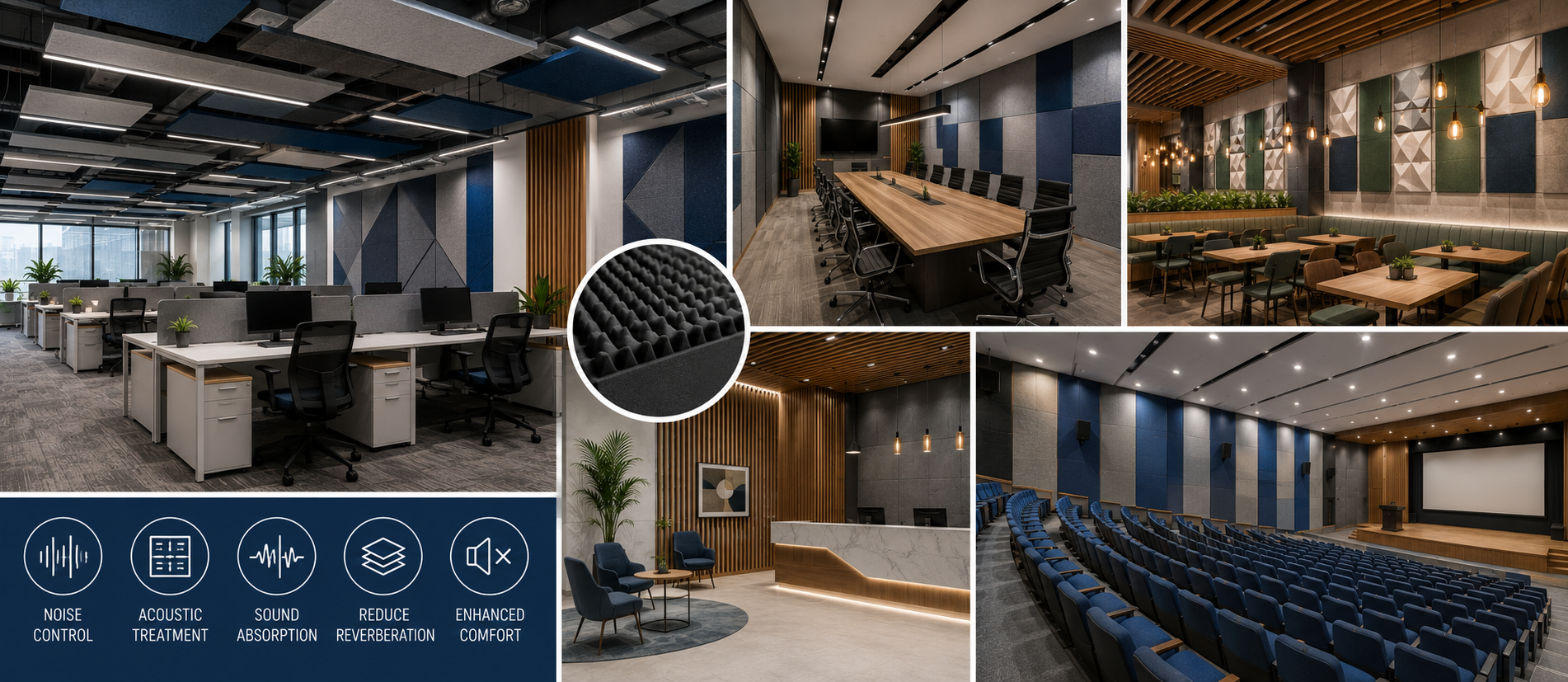 Noise Control and Acoustic Treatment for Commercial Spaces