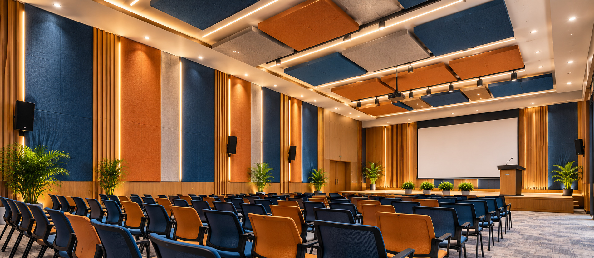 Professional acoustic design solutions for modern interiors in Koyambedu, Chennai